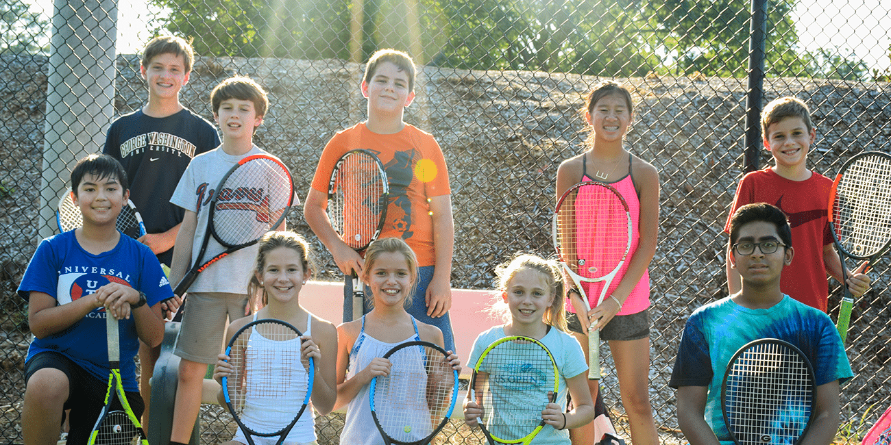 UTA (Universal Tennis Academy) Blackburn Summer Camp Kids By Fence