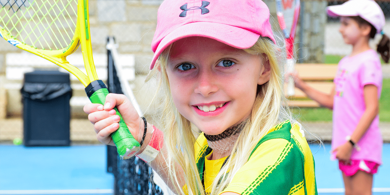 UTA (Universal Tennis Academy) Piedmont Park Summer Camp Pink Hat Girl
