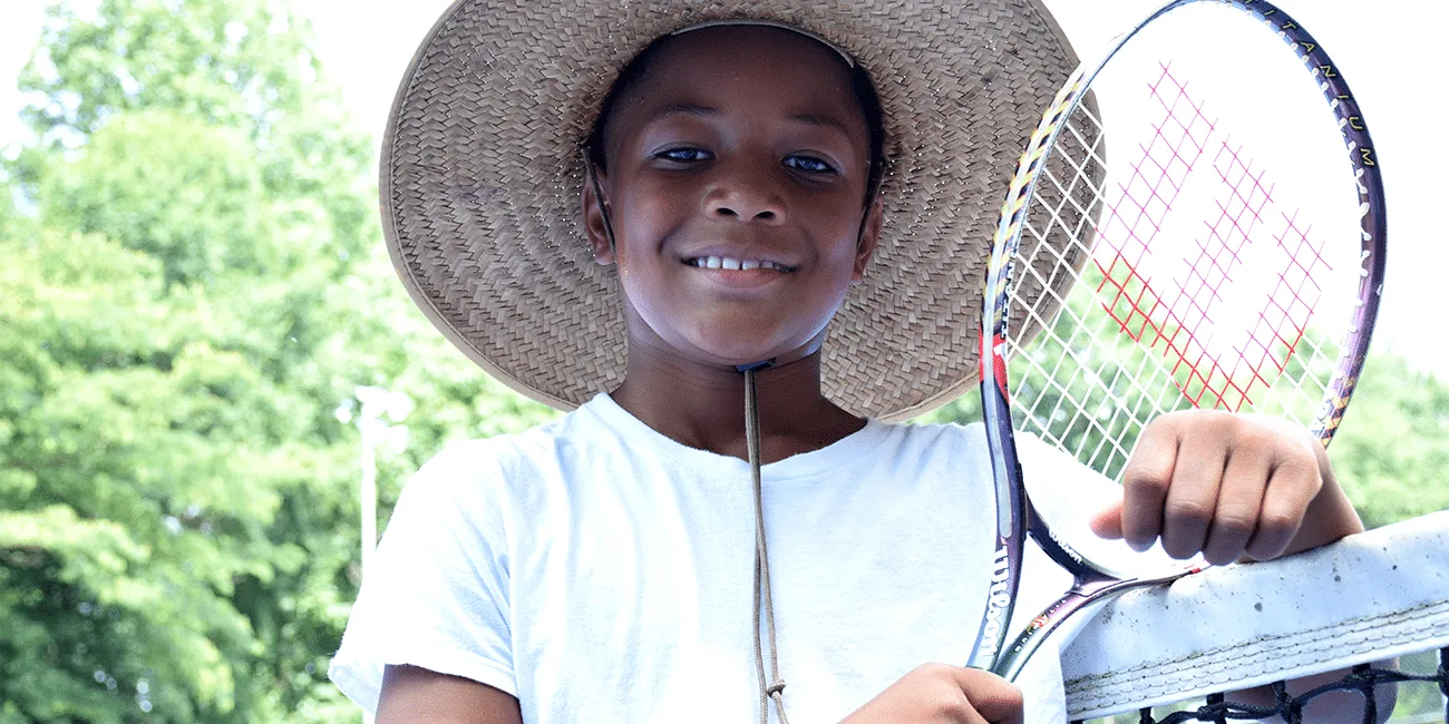 UTA (Universal Tennis Academy) Washington Summer Camp Boy With Hat