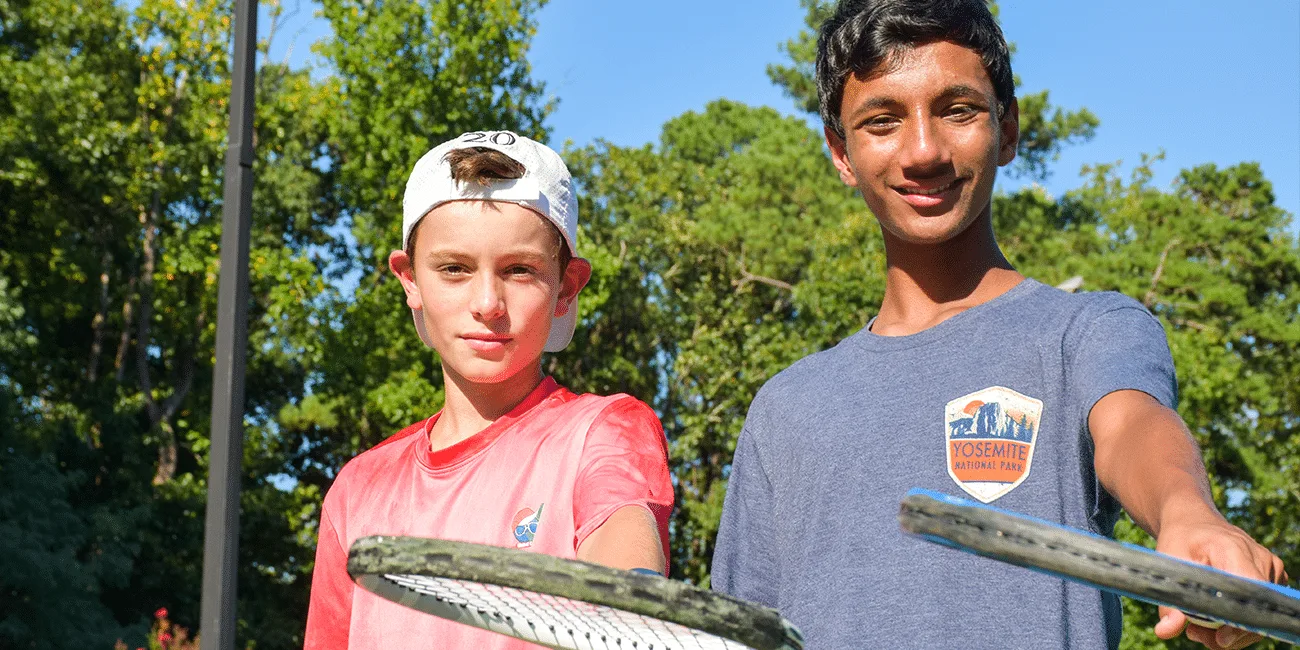 UTA (Universal Tennis Academy) Blackburn Junior 2 Boys Holding Rackets