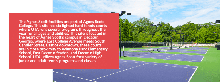 Agnes Scott Tennis Center | North Atlanta Tennis Location | UTA