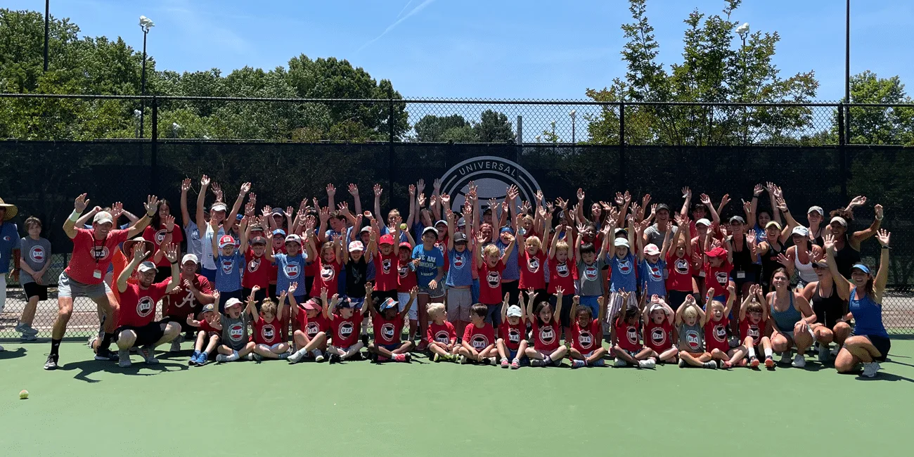 Group shot of Blackburn Tennis Camp